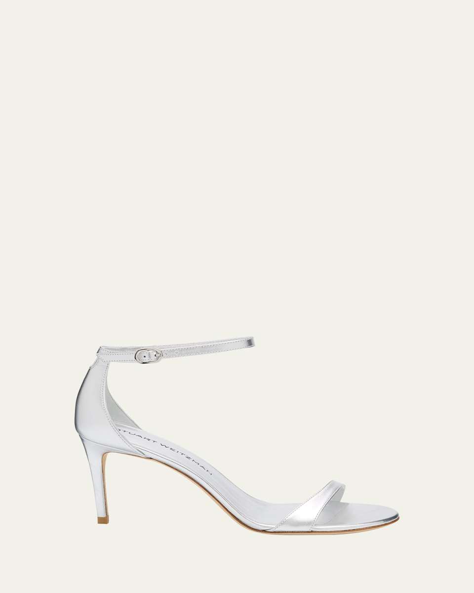 Nudist II Metallic Ankle-Strap Sandals